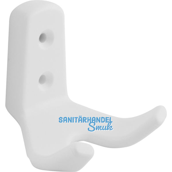 Mantelhaken Amun Breite 57 mm, H�he 62 mm, Kunststoff wei�