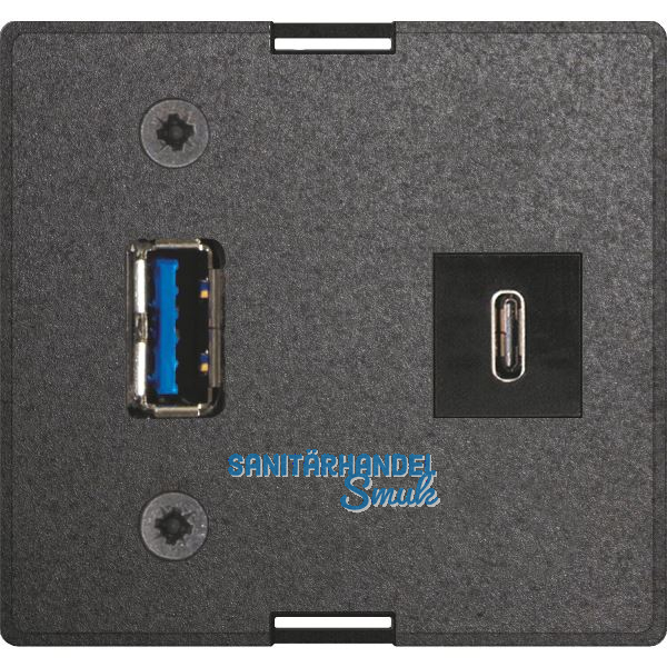 EVOline Wechselmodul USB Typ A + USB Typ C Charger