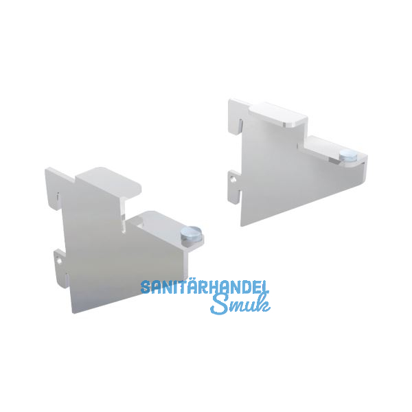 Ladenbausystem Single/Twin Konsole f�r Glas 90 mm chrom