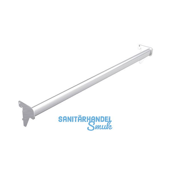 Ladenbausystem Single/Twin Tragstange oval 625 mm chrom