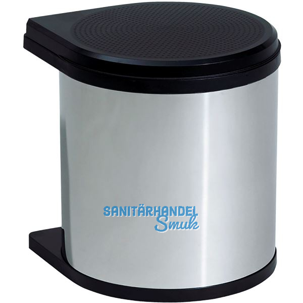 HAILO Einbau-Abfallsammler Mono 12 Liter Edelstahl/Schwarz