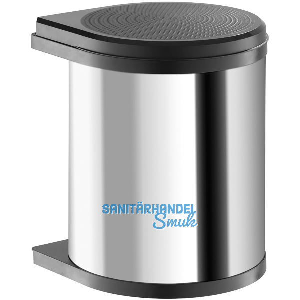 HAILO Einbau-Abfallsammler Mono 15 Liter Edelstahl/Schwarz