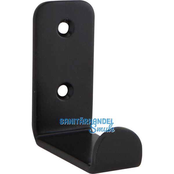 Mantelhaken Amenti Breite 25 mm, H�he 54 mm, Stahl schwarz