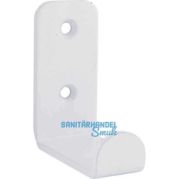 Mantelhaken Amenti Breite 25 mm, H�he 54 mm, Stahl wei�