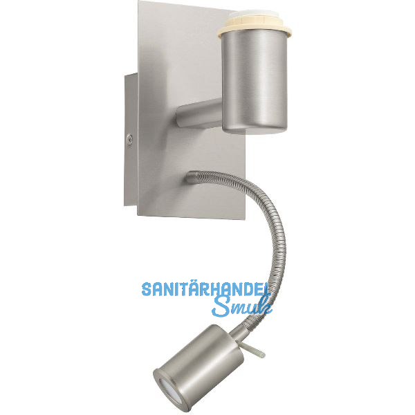 EGLO Wandleuchte Pasteri Pro 2-fach nickel matt Grundk�rper ohne Schirm