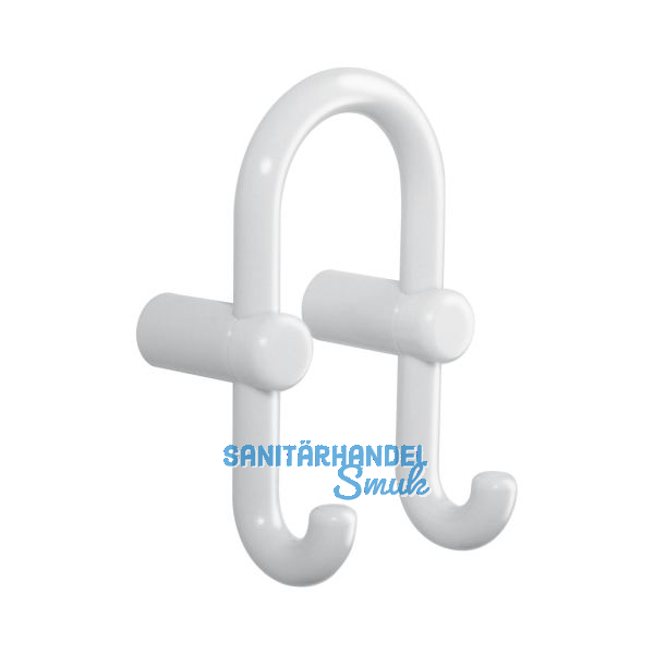 Mantelhaken HEWI 801.90.040 H�he 165 mm, Polyamid lichtgrau gl�nzend