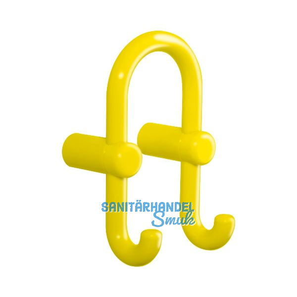 Mantelhaken HEWI 801.90.040 H�he 165 mm, Polyamid senfgelb gl�nzend