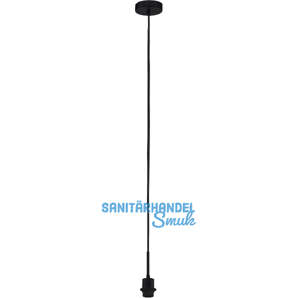 EGLO H�ngeleuchte Pasteri Pro 1 x E27 ohne Schirm, f�r Schirm 150-530 mm schwarz