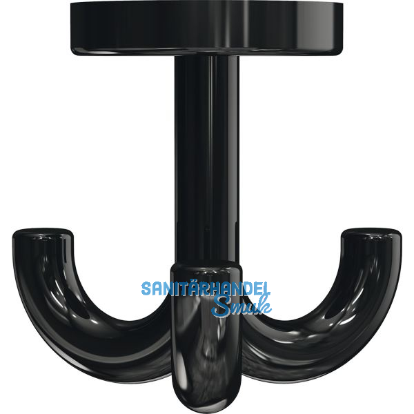 Dreifach-Drehhaken HEWI 477.90.050 H�he 70 mm,Polyamid tiefschwarz gl�nzend