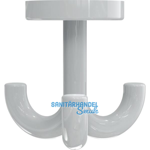 Dreifach-Drehhaken HEWI 477.90.050 H�he 70 mm, Polyamid lichtgrau gl�nzend