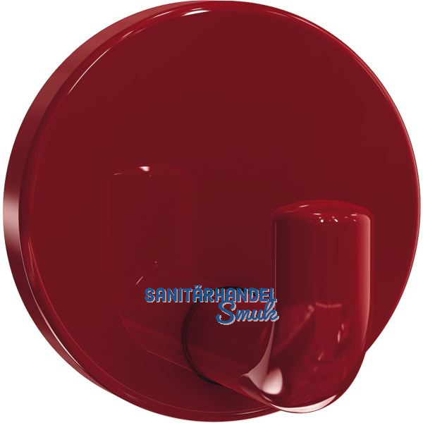 Mantelhaken HEWI 801.90.010 H�he 40 mm, Polyamid rubinrot gl�nzend