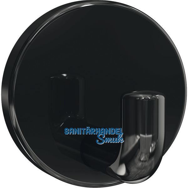 Mantelhaken HEWI 801.90.010 H�he 40 mm, Polyamid tiefschwarz gl�nzend