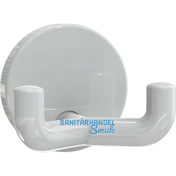 Mantelhaken HEWI 477.90.025 H�he 50 mm, Polyamid lichtgrau gl�nzend