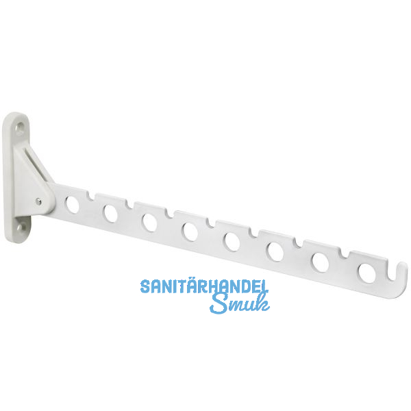 Kleiderl�fter Janiu klappbar, f�r 8 B�gel, Tiefe 310 mm, Stahl wei�