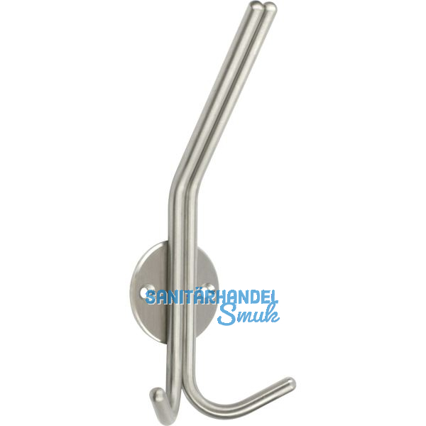 Huthaken Kabah mit Platte � 46 mm, H 179 mm, T 65 mm, Edelstahl geb�rstet