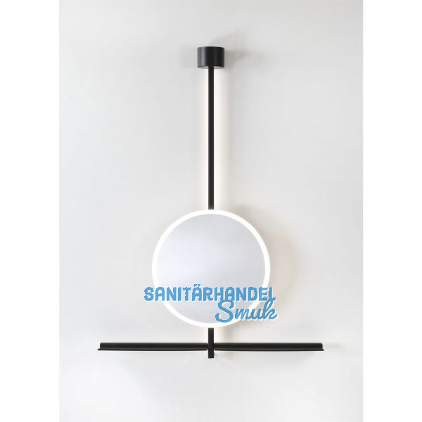 DOMUS LINE LED-Spiegel IO-S D-Motion Aluminium schwarz