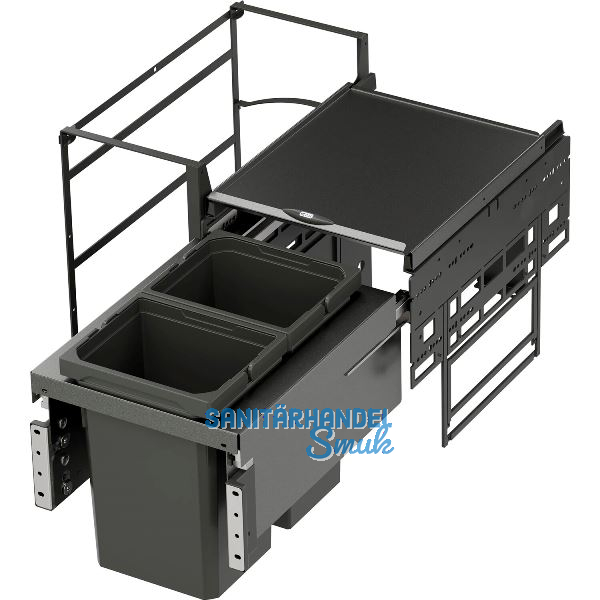 VS ENVI Water Plus Abfalltrennsystem KB 600 mm 2 x 10 L Lava