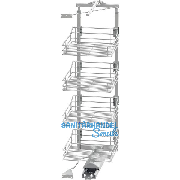 VS TAL Gate Hochschrankauszug Set Classic 1200 - 1450 mm KB 450 mm Silber