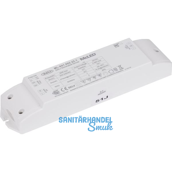 MCLED LED-Netzger�t DALI, dimmbar, 24 V/DC, Leistung 50 W
