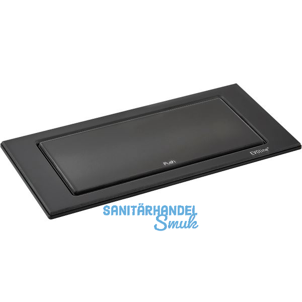 EVOline BackFlip, 2 Stk. Schukosteckdosen, USB-C-Charger, Glas schwarz matt