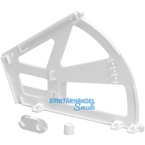 Schuhschrank-Kippbeschlag 2 F�cher Kunststoff wei�