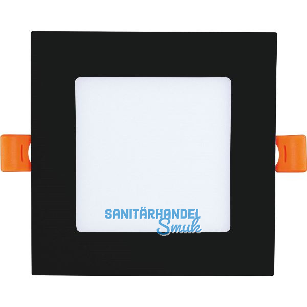 MCLED Einbauleuchte ToroS 9W 3000K 120x120mm schwarz