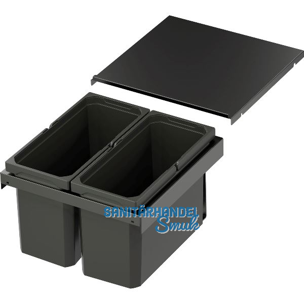 VS ENVI Flex XS-256 Abfalltrennsystem KB 450 mm 2 x 12 Liter Lava