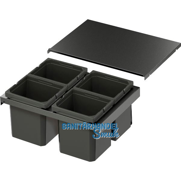 VS ENVI Flex XS-256 Abfalltrennsystem KB 600 mm 4 x 7 Liter Lava