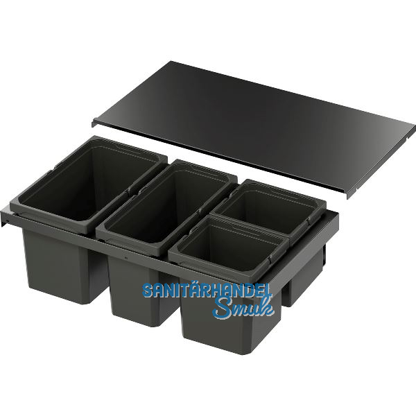 VS ENVI Flex XS-256 Abfalltrennsystem KB 800 mm 1 x 16/1 x 12/2 x 7 Liter Lava