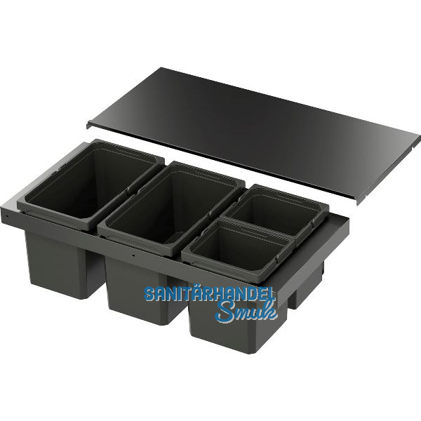 VS ENVI Flex XS-256 Abfalltrennsystem KB 900 mm 2 x 16/2 x 7 Liter Lava