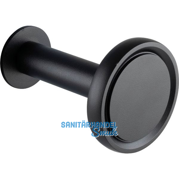 Mantelhaken Palos Tiefe 116 mm, Aluminium schwarz