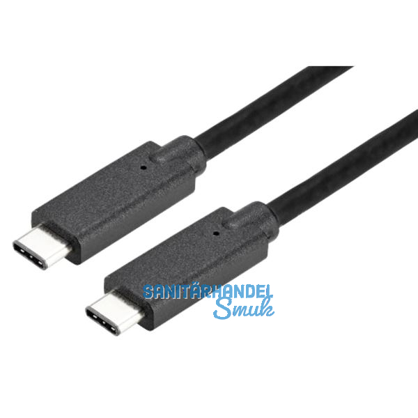 Datenkabel USB-C auf USB-C 1000 mm schwarz