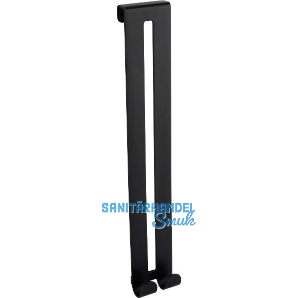 Duschwandhaken Heros 2 Haken, H�he 208 mm, schwarz matt