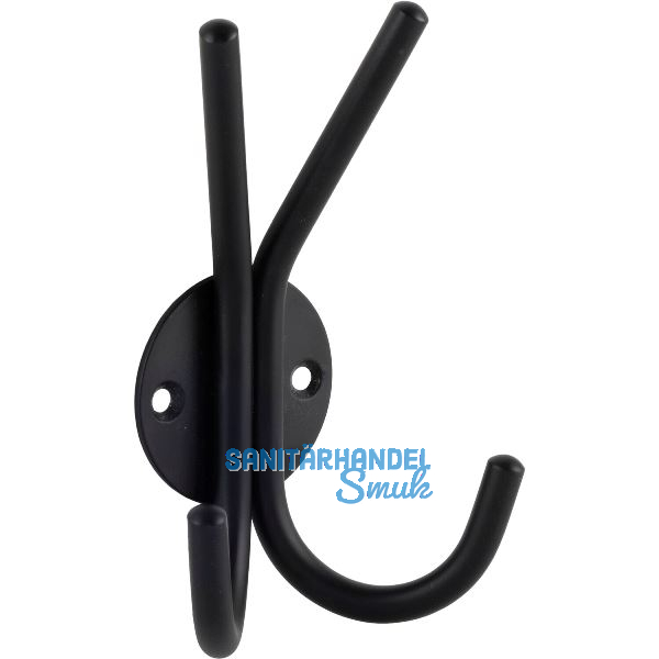 Huthaken Eirene Breite 83 mm, H�he 130 mm, Stahl schwarz matt
