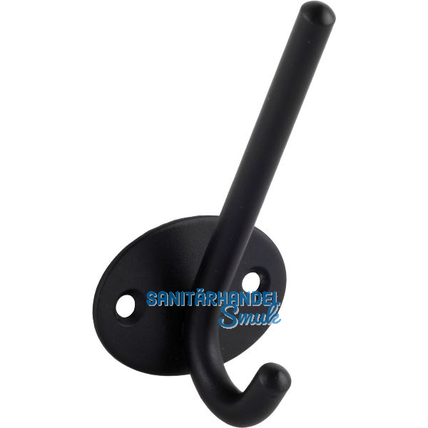 Huthaken Eleon, Breite 52 mm, H�he 103 mm, Stahl schwarz matt