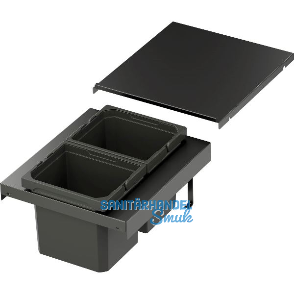 VS ENVI Flex XS-216 Abfalltrennsystem KB 400 mm 2 x 6 Liter Lava