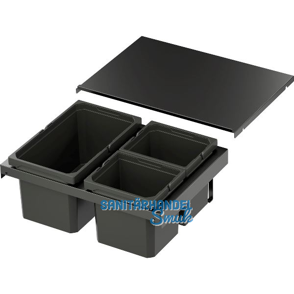 VS ENVI Flex XS-216 Abfalltrennsystem KB 600 mm 1 x 13/2 x 6 Liter Lava