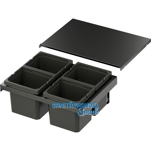 VS ENVI Flex XS-216 Abfalltrennsystem KB 600 mm 4 x 6 Liter Lava