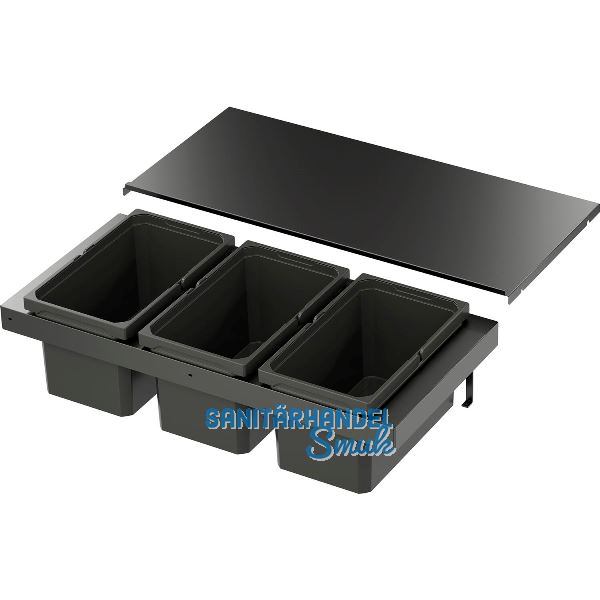 VS ENVI Flex XS-216 Abfalltrennsystem KB 900 mm 3 x 13 Liter Lava