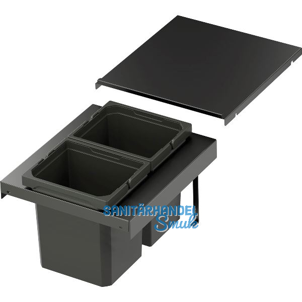 VS ENVI Flex XS-256 Abfalltrennsystem KB 400 mm 2 x 7 Liter Lava