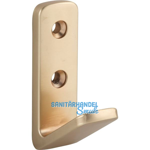 Mantelhaken Enyo Breite 20 mm, H�he 63 mm, Zinkdruckguss messing matt