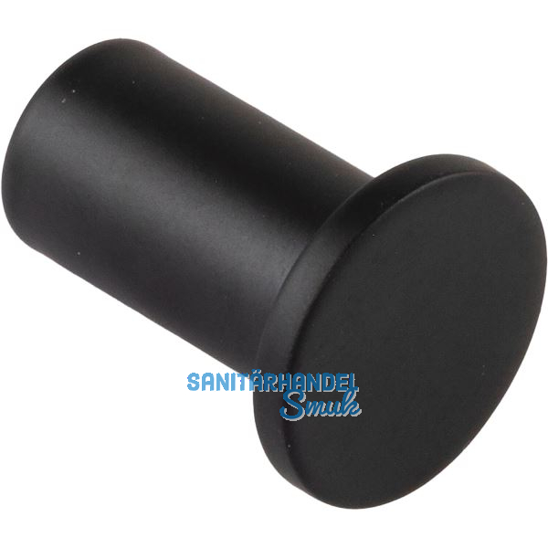 Mantelhaken Erato 22 mm, T 29 mm, Messing schwarz matt