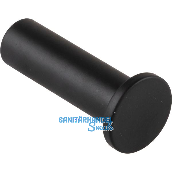 Mantelhaken Erato 22 mm, T 49 mm, Messing schwarz matt