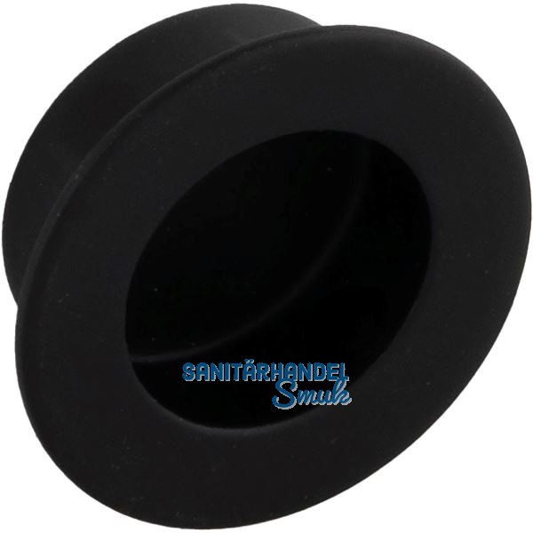 Muschelgriff Edana II � 30 mm, Einlass � 25 mm, Edelstahl schwarz matt