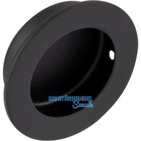 Muschelgriff Edana II � 50 mm, Einlass � 40 mm, Edelstahl schwarz matt