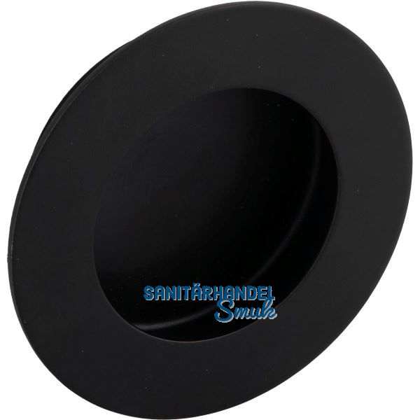 Muschelgriff Edana II � 65 mm, Einlass � 51 mm, Edelstahl schwarz matt