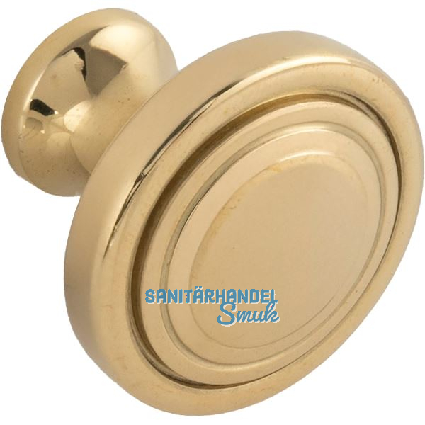 Knopf Perdix � 27 mm, Tiefe 23 mm, Messing poliert