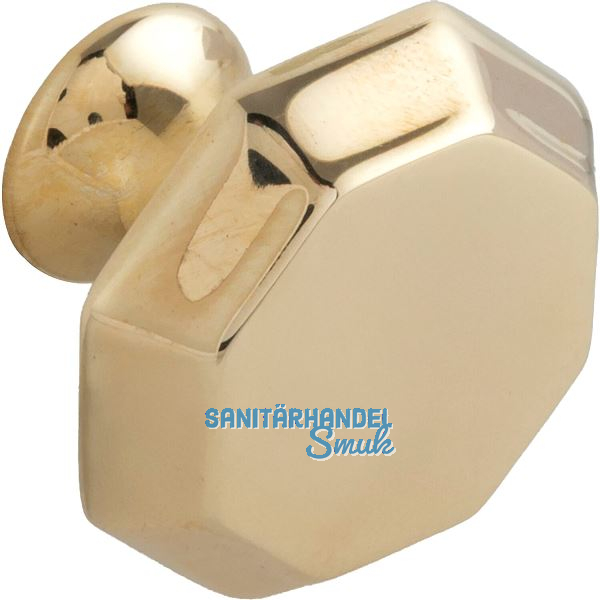 Knopf Pluto B 33 mm, H 33 mm, Tiefe 25 mm, Messing poliert