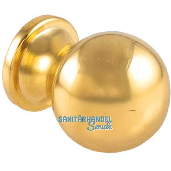 Knopf Isse � 20 mm, Tiefe 26 mm, Messing poliert