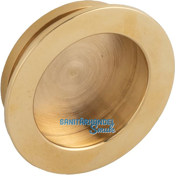 Muschelgriff Ogma � 48,5 mm, Einlass � 41 mm, Messing poliert